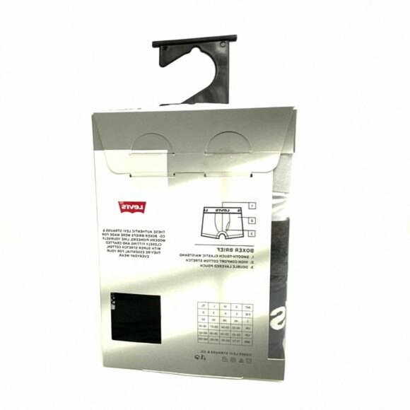 Levi’s 3 Pack Men’s Size Boxer Brief Cotton 0585 37453 White Black - Picture 7 of 8